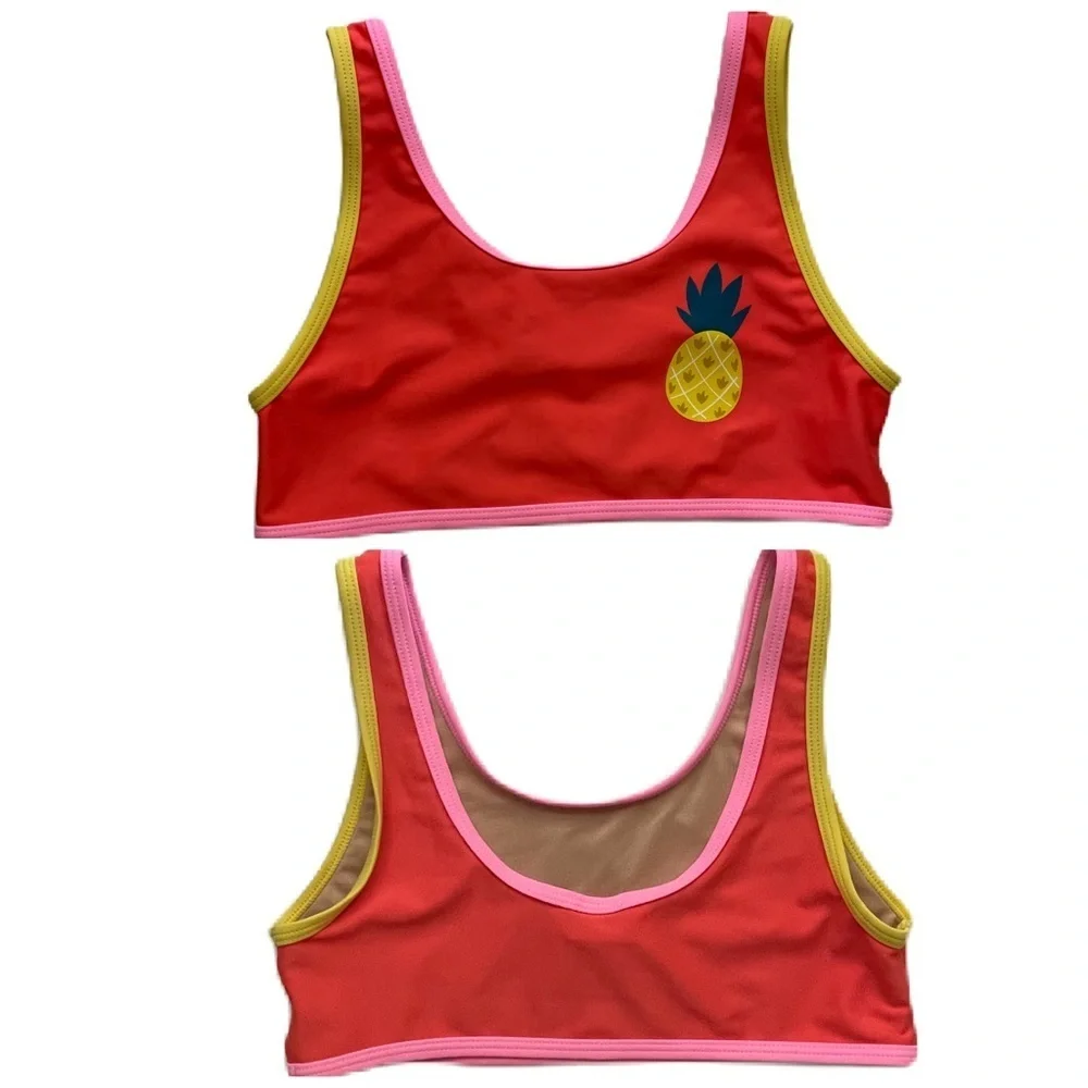 Old Navy Pineapple Bikini Top Sz L (10-12)
